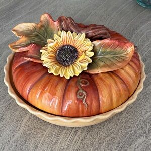 Vintage Cracker Barrel Ceramic Pie Holder